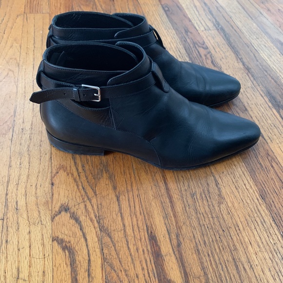 Saint Laurent Paris Jodhpur Leather Ankle Boots - Picture 8 of 13